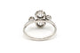 Bague 58 Bague Art déco en or blanc 18 carats sertie de diamants 58 Facettes 19736