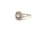 Bague 53 Bague Art déco en or blanc 18 carats sertie de diamants 58 Facettes 20158