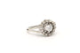 Bague 53 Bague Art déco en or blanc 18 carats sertie de diamants 58 Facettes 20158