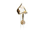 Boucles d'oreilles Boucles d'oreilles Art déco en or jaune 18 carats et saphirs blancs 58 Facettes B773