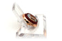 Broche Broche années 50 en or rose 18 carats et micro-mosaïque 58 Facettes 20614