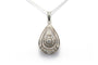 Pendentif Pendentif Art déco en or blanc 18 carats serti de diamants taille brillant (0,97 ct) 58 Facettes 22768
