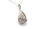 Pendentif Pendentif Art déco en or blanc 18 carats serti de diamants taille brillant (0,97 ct) 58 Facettes 22768