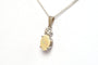 Pendentif Pendentif contemporain serti d’opale et diamant en or blanc 18 carats 58 Facettes 21757