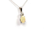 Pendentif Pendentif contemporain serti d’opale et diamant en or blanc 18 carats 58 Facettes 21757