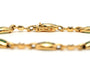 Bracelet Bracelet contemporain en or jaune 18 carats serti d’émeraudes et diamants 58 Facettes B727