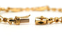 Bracelet Bracelet contemporain en or jaune 18 carats serti d’émeraudes et diamants 58 Facettes B727