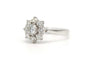 Bague 51 Bague contemporaine en or blanc 18 carats sertie de diamants taille brillant (0,88 ct) 58 Facettes 21715