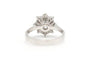 Bague 51 Bague contemporaine en or blanc 18 carats sertie de diamants taille brillant (0,88 ct) 58 Facettes 21715