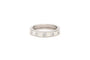 Bague 55 Bague contemporaine en or blanc 18 carats sertie de diamants taille brillant 0,25 ct 58 Facettes 19366