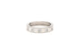 Bague 55 Bague contemporaine en or blanc 18 carats sertie de diamants taille brillant 0,25 ct 58 Facettes 19366