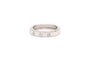 Bague 55 Bague contemporaine en or blanc 18 carats sertie de diamants taille brillant 0,25 ct 58 Facettes 19366