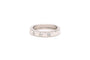 Bague 55 Bague contemporaine en or blanc 18 carats sertie de diamants taille brillant 0,25 ct 58 Facettes 19366