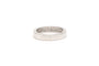Bague 55 Bague contemporaine en or blanc 18 carats sertie de diamants taille brillant 0,25 ct 58 Facettes 19366