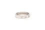 Bague 55 Bague contemporaine en or blanc 18 carats sertie de diamants taille brillant 0,25 ct 58 Facettes 19366