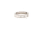 Bague 55 Bague contemporaine en or blanc 18 carats sertie de diamants taille brillant 0,25 ct 58 Facettes 19366