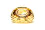 Bague 53 Bague contemporaine sertie d’une citrine en or jaune et blanc 18 carats 58 Facettes 22699