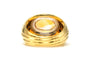 Bague 53 Bague contemporaine sertie d’une citrine en or jaune et blanc 18 carats 58 Facettes 22699