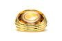 Bague 53 Bague contemporaine sertie d’une citrine en or jaune et blanc 18 carats 58 Facettes 22699