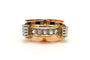 Bague 58 Bague Art déco en or jaune et blanc 18 carats sertie de diamants taille rose 58 Facettes B781