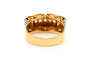 Bague 58 Bague Art déco en or jaune et blanc 18 carats sertie de diamants taille rose 58 Facettes B781