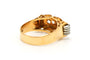 Bague 58 Bague Art déco en or jaune et blanc 18 carats sertie de diamants taille rose 58 Facettes B781