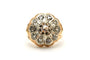 Bague 56 Bague Art déco en or jaune et or blanc 18 carats, diamants taille rose 58 Facettes 22902