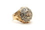 Bague 56 Bague Art déco en or jaune et or blanc 18 carats, diamants taille rose 58 Facettes 22902