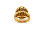 Bague 52 Bague Art déco en or jaune et blanc 18 carats sertie de diamants (0,77 ct) 58 Facettes B726