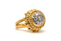 Bague 52 Bague Art déco en or jaune et blanc 18 carats sertie de diamants (0,77 ct) 58 Facettes B726
