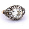 Bague 55 Bague Art nouveau en or 18 carats et argent 925 avec diamants 58 Facettes AN555 (00959)
