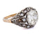 Bague 55 Bague Art nouveau en or 18 carats et argent 925 avec diamants 58 Facettes AN555 (00959)
