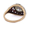 Bague 55 Bague Art nouveau en or 18 carats et argent 925 avec diamants 58 Facettes AN555 (00959)