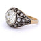 Bague 55 Bague Art nouveau en or 18 carats et argent 925 avec diamants 58 Facettes AN555 (00959)