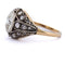 Bague 55 Bague Art nouveau en or 18 carats et argent 925 avec diamants 58 Facettes AN555 (00959)