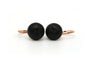 Boucles d'oreilles Boucles d'oreilles Napoléon III en or rose 18 carats serties de jais 58 Facettes B307