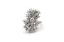 Bague 53 Bague contemporaine en or blanc 18 carats sertie de diamants taille brillant (1,36 ct) 58 Facettes 23009