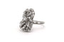 Bague 53 Bague contemporaine en or blanc 18 carats sertie de diamants taille brillant (1,36 ct) 58 Facettes 23009