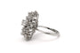 Bague 53 Bague contemporaine en or blanc 18 carats sertie de diamants taille brillant (1,36 ct) 58 Facettes 23009