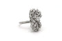 Bague 53 Bague contemporaine en or blanc 18 carats sertie de diamants taille brillant (1,36 ct) 58 Facettes 23009