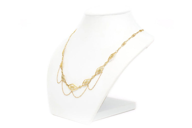 Collier Napoléon III - Collier en or jaune 18 carats 58 Facettes B611