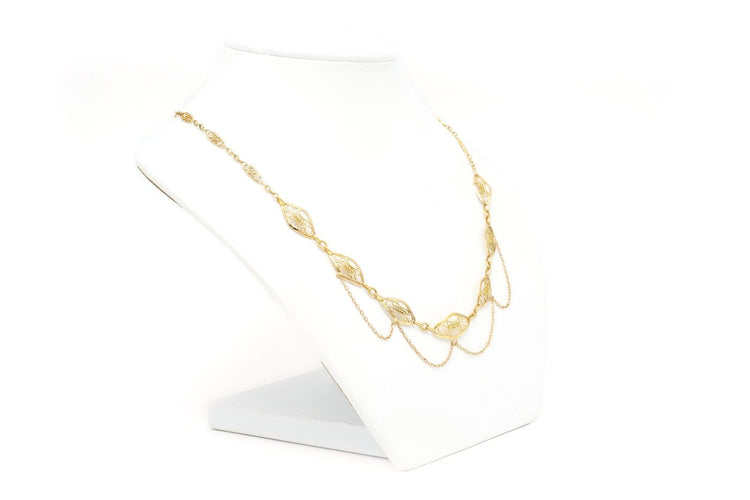 Collier Napoléon III - Collier en or jaune 18 carats 58 Facettes B611
