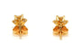 Boucles d'oreilles Boucles d'oreilles contemporaines en or jaune 18 carats, rubis et diamants 58 Facettes B762