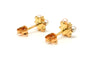 Boucles d'oreilles Boucles d'oreilles contemporaines en or jaune 18 carats, perles et diamants taille brillant 58 Facettes B761