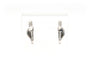 Boucles d'oreilles Boucles d’oreilles contemporaines en or blanc 14 carats et diamants 58 Facettes B624