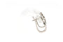 Boucles d'oreilles Boucles d’oreilles contemporaines en or blanc 14 carats et diamants 58 Facettes B624
