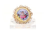 Broche Broche Napoléon III en or jaune 18 carats, émail et perles 58 Facettes B750