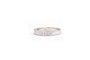 Bague 54 Alliance demi-américaine en or blanc 18 carats sertie de diamants princesse 58 Facettes 19364