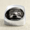 Bague 59 Bague en or blanc 18 carats, nacre noire et diamants 58 Facettes OC-61E00501