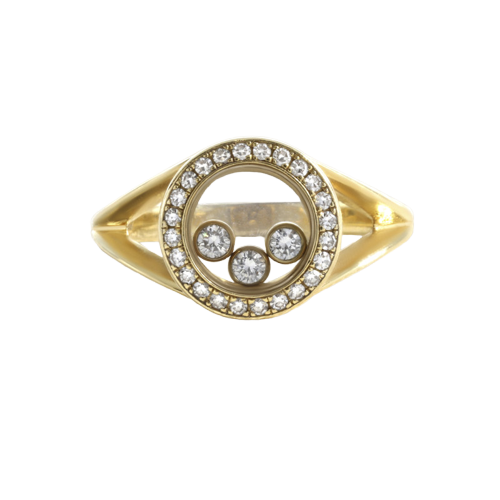 Anello Chopard Happy Diamonds Oro giallo e diamanti 